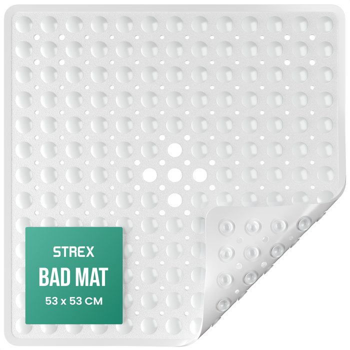 Strex Badmat / Antislipmat Douche - 53x53CM - Met Zuignappen - Douchemat Antislip voor Douche - Badkamermat