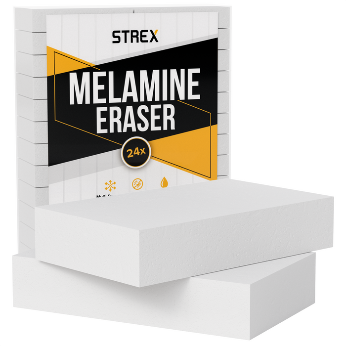 Strex Wonderspons 24 stuks - Melamine Spons - Wondersponsjes - Spons - Schoonmaaksponzen - Vlekken Verwijderen - Geschikt Voor Alle Oppervlakken