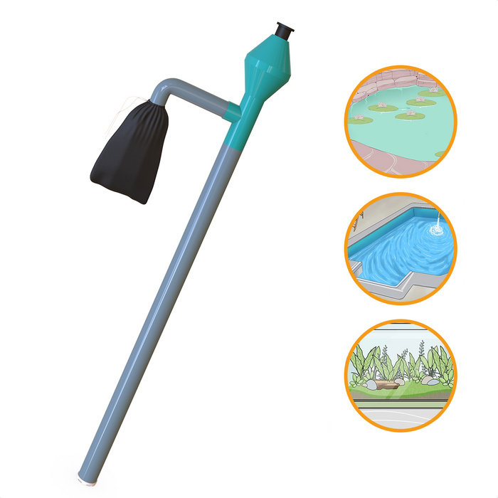 Vijvervuilzuiger | Vijverstofzuiger | Vijver Slibverwijderaar | Vijver Schoonmaken | Vijverstofzuiger Handmatig | Zwembad stofzuiger | 130CM | Vijver Schoonmaken