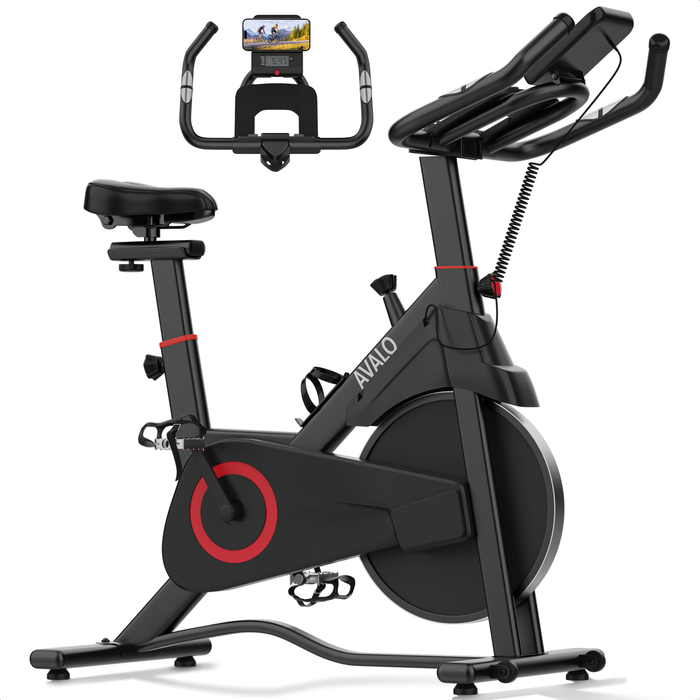 Avalo Indoor Cycle - Hometrainer Fiets - Spinning Fiets - Magnetisch weerstandssysteem - Trainingscomputer & LCD scherm