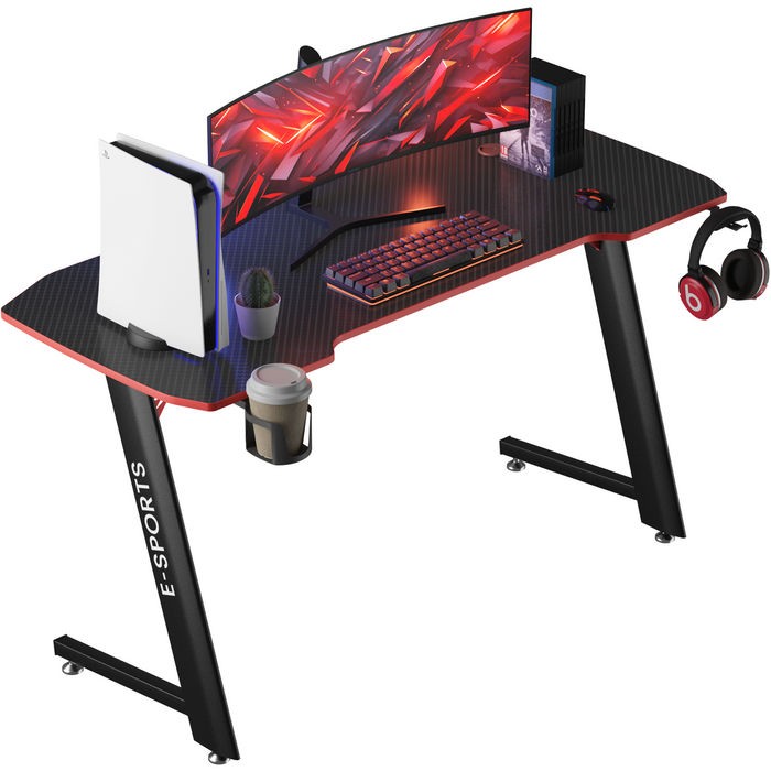 Avalo Gaming Bureau - 120x60x75 CM - Game Desk - Tafel - Zwart