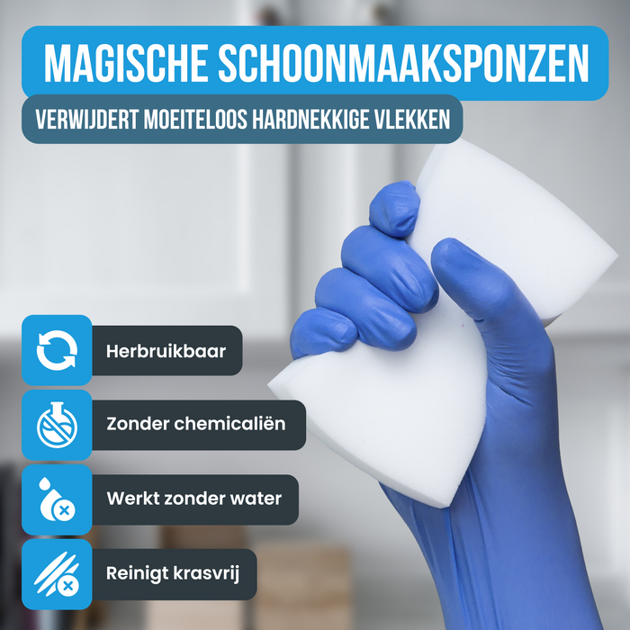 Strex Wonderspons 24 stuks - Melamine Spons - Wondersponsjes - Spons - Schoonmaaksponzen - Vlekken Verwijderen - Geschikt Voor Alle Oppervlakken