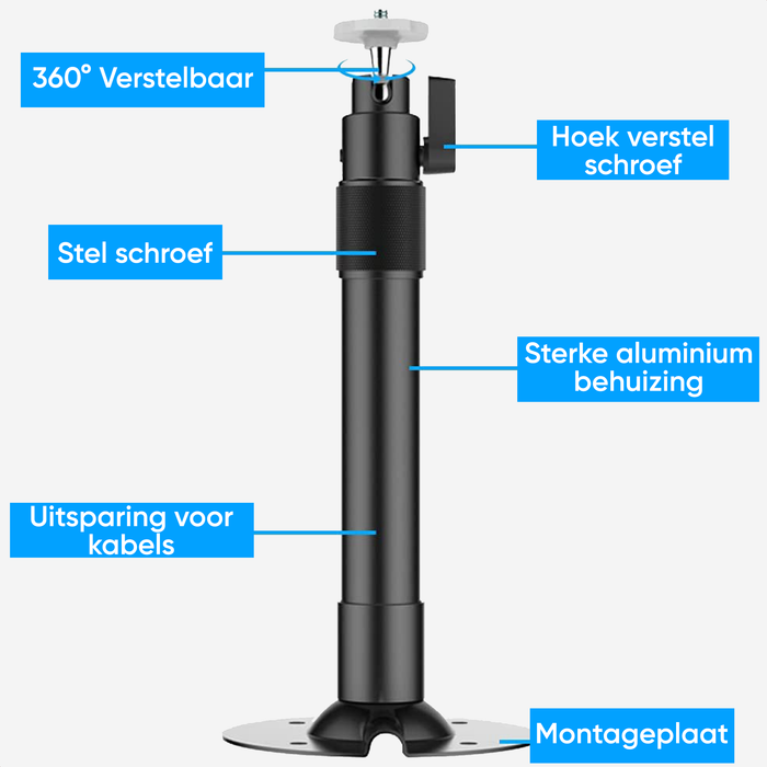 Strex Beamer Statief - Beamer beugel - Plafondbeugel voor Beamer - Verstelbaar - 26/40 CM - 5KG Draagkracht