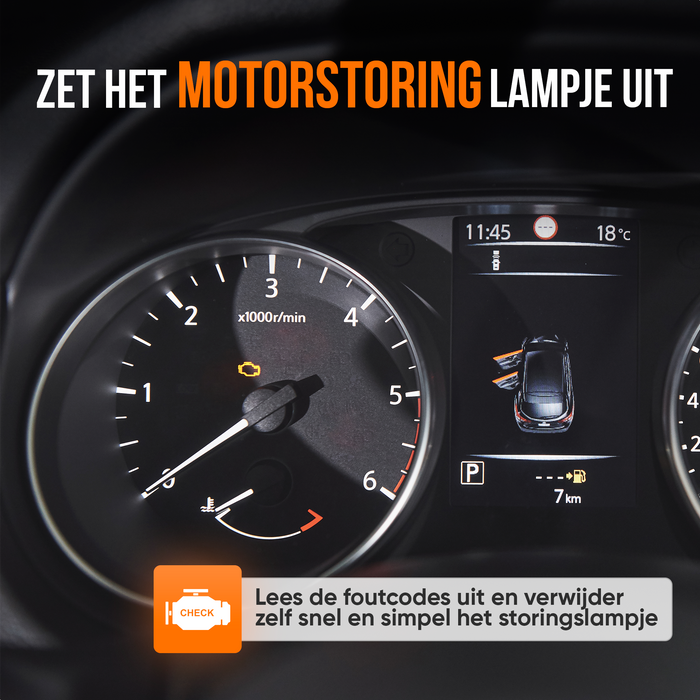 OBD Scanner - OBD2 - Auto uitlezen - Storing Verwijderen - NL Taal - Auto scanner - Diagnose apparatuur voor auto's - Motorstoring