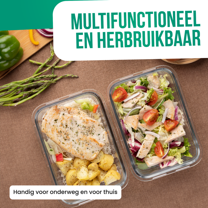 Avalo Vershoudbakjes - Meal Prep Bakjes - Plastic Diepvries Bakjes - Met Deksel - 30 Delige set - BPA Vrije Magnetronbakjes