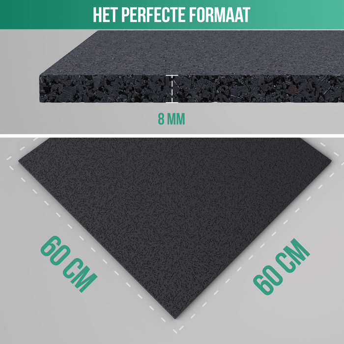 Avalo Anti Trillingsmat Wasmachine en Wasdroger - 60 x 60 CM - Geluidsdempende Antislip Mat - Trillingsdemper - Rubber Mat