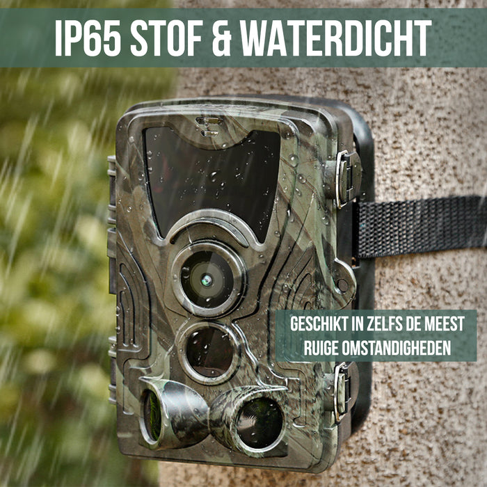 Strex Wildcamera met Nachtzicht - 120MP 4K ULTRA HD - Waterdicht - Incl. 32 GB SD - Wild Camera