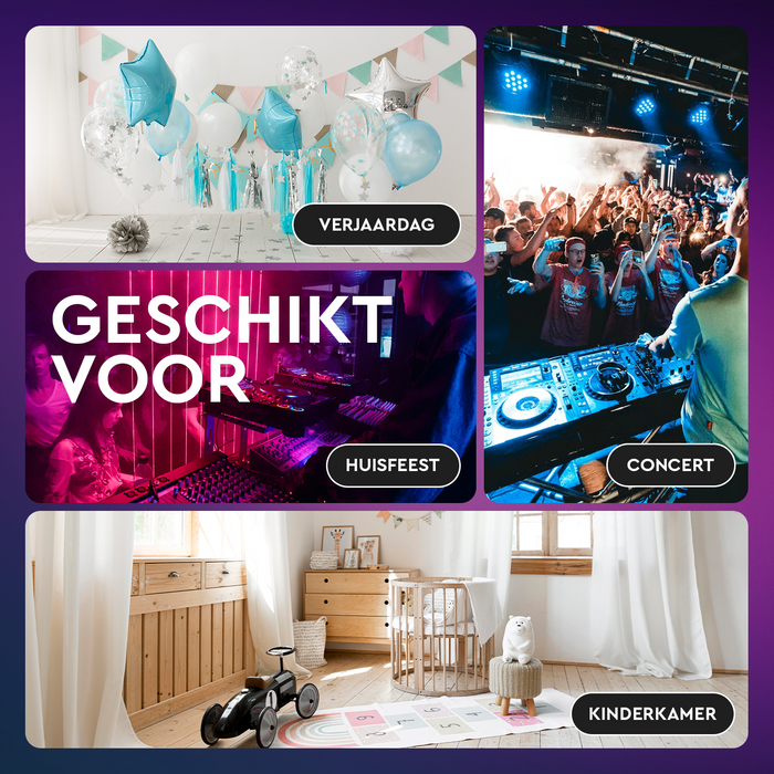 Strex Discolamp met Afstandsbediening - voor Kinderen en Volwassenen - Feestverlichting - Disco Bal - Discoverlichting - Disco Lamp