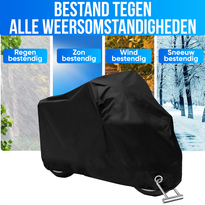 Strex Scooterhoes / Motorhoes Universeel voor alle Scooters / Motors - Waterdicht 300D Oxford - Geschikt voor Windscherm - Scooter Hoes - Motor Hoes - Incl. Opbergzak