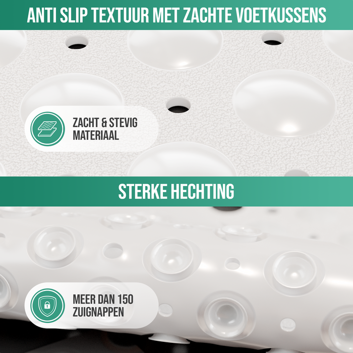 Strex Badmat / Antislipmat Douche - 53x53CM - Met Zuignappen - Douchemat Antislip voor Douche - Badkamermat