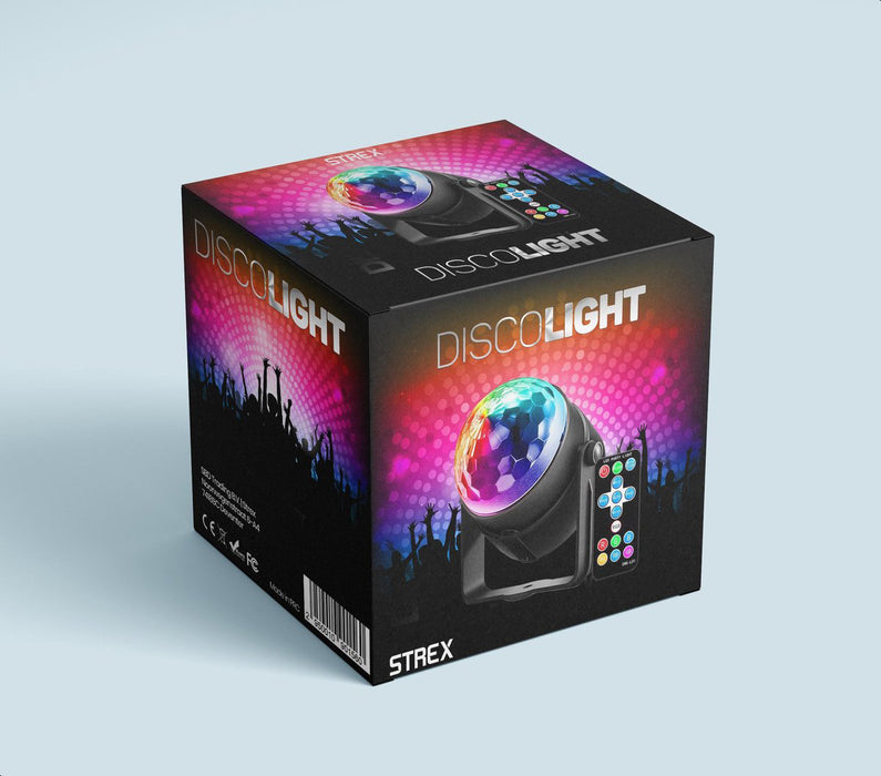 Strex Discolamp met Afstandsbediening 2 STUKS - voor Kinderen en Volwassenen - Feestverlichting - Disco Bal - Discoverlichting - Disco Lamp