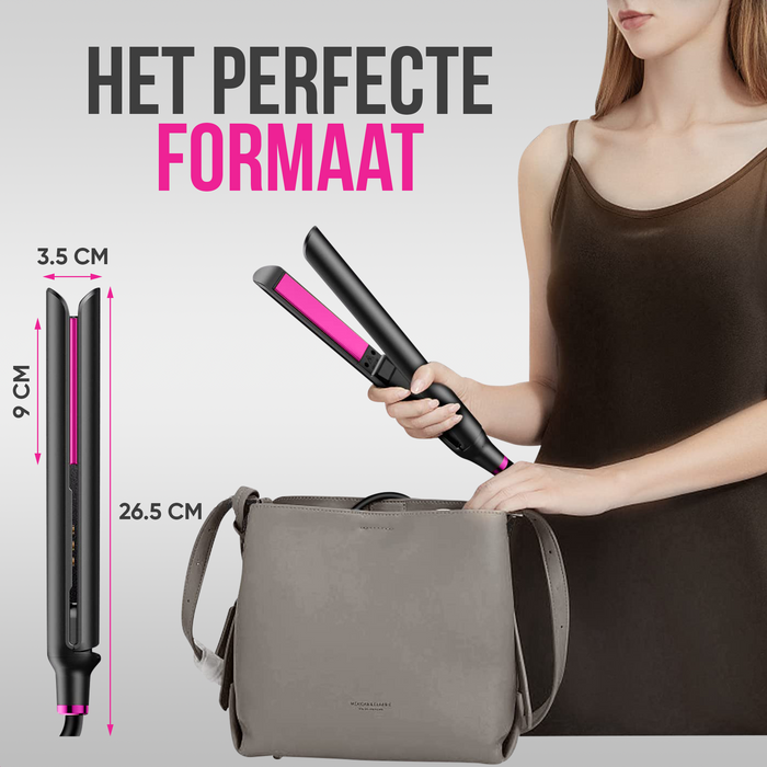 Strex Stijltang - 2 in 1 - Stijlen en Krullen - Keramisch - 120℃/230℃ - Krultang