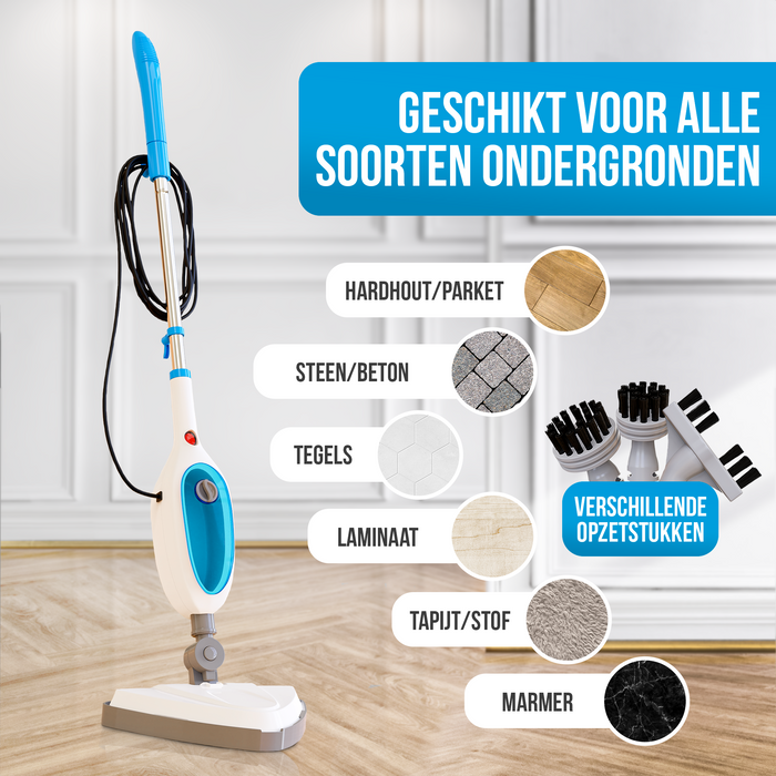 Strex 12 in 1 Stoomreiniger & Handstomer - Tapijtreiniger / Stoom Reinigingsmachine / Vlekkenreiniger - Voor Harde/Zachte Ondergronden