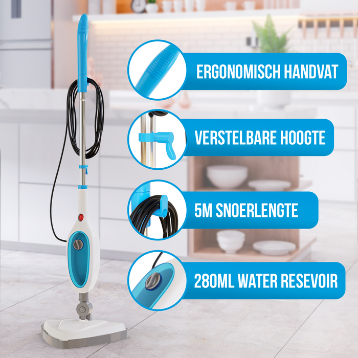 Strex 12 in 1 Stoomreiniger & Handstomer - Tapijtreiniger / Stoom Reinigingsmachine / Vlekkenreiniger - Voor Harde/Zachte Ondergronden