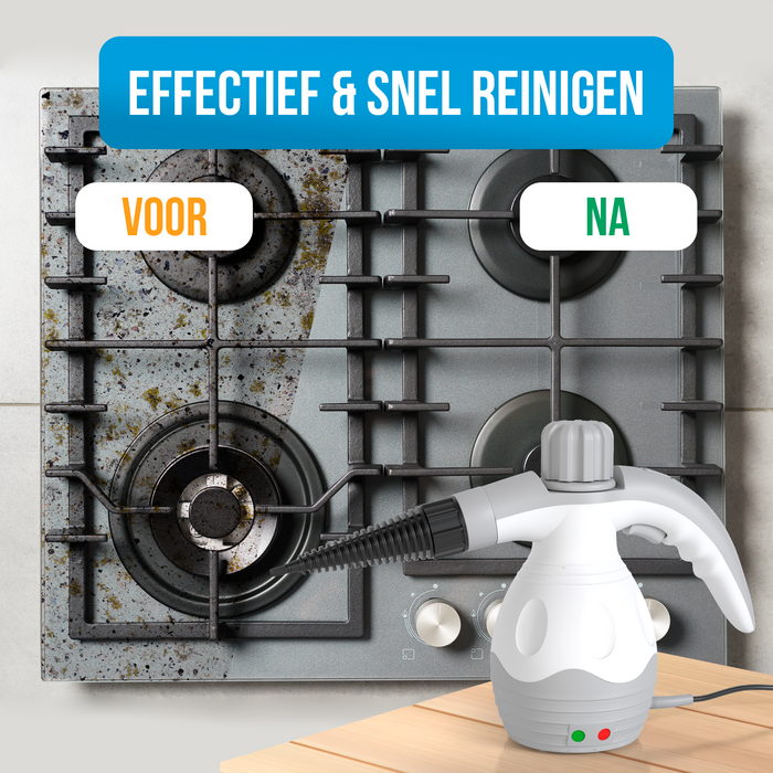 Strex Stoomreiniger Extra Krachtig - 1200W 4bar - Alles-in-één Multifunctionele Handstomer - Vlekkenreiniger