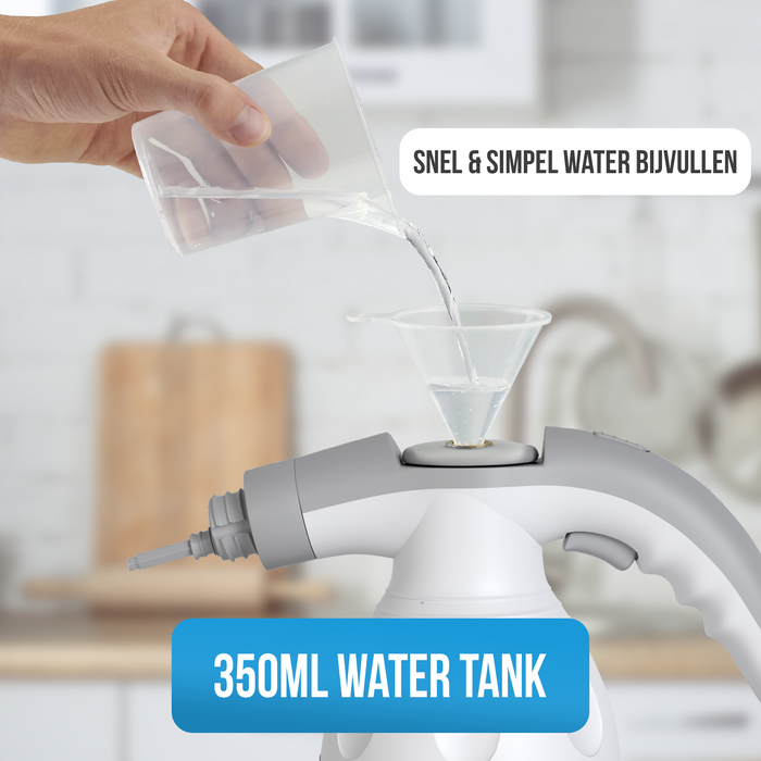 Strex Stoomreiniger Extra Krachtig - 1200W 4bar - Alles-in-één Multifunctionele Handstomer - Vlekkenreiniger