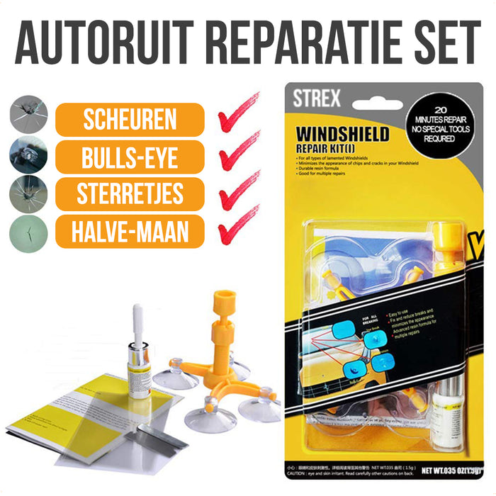 Autoruit reparatie set | Zelf Je Autoruit Repareren | Barst In Ruit Maken | Sterretje In Ruit Repareren | Auto Vooruit