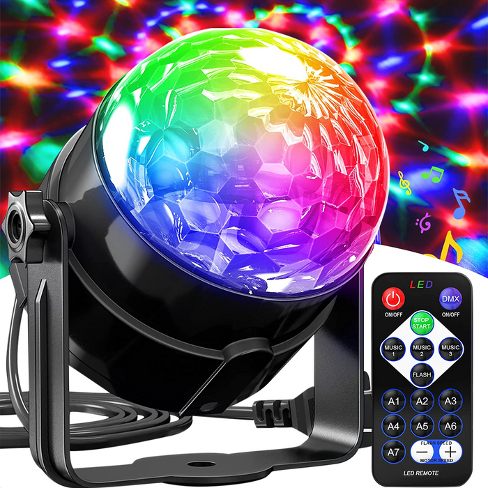 Strex Discolamp met Afstandsbediening - voor Kinderen en Volwassenen - Feestverlichting - Disco Bal - Discoverlichting - Disco Lamp