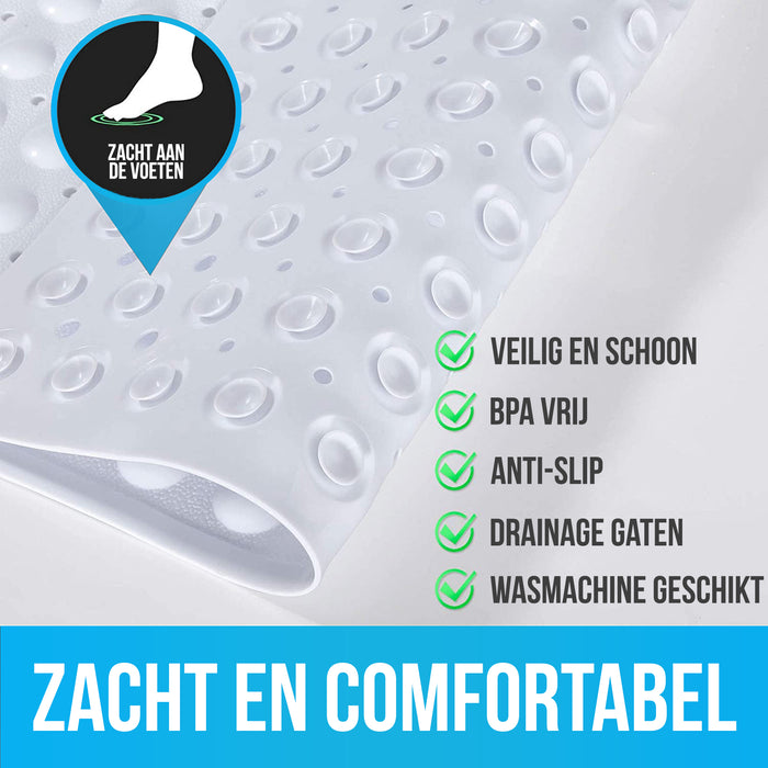 Strex Badmat / Antislipmat Douche - 53x53CM - Met Zuignappen - Douchemat Antislip voor Douche - Badkamermat